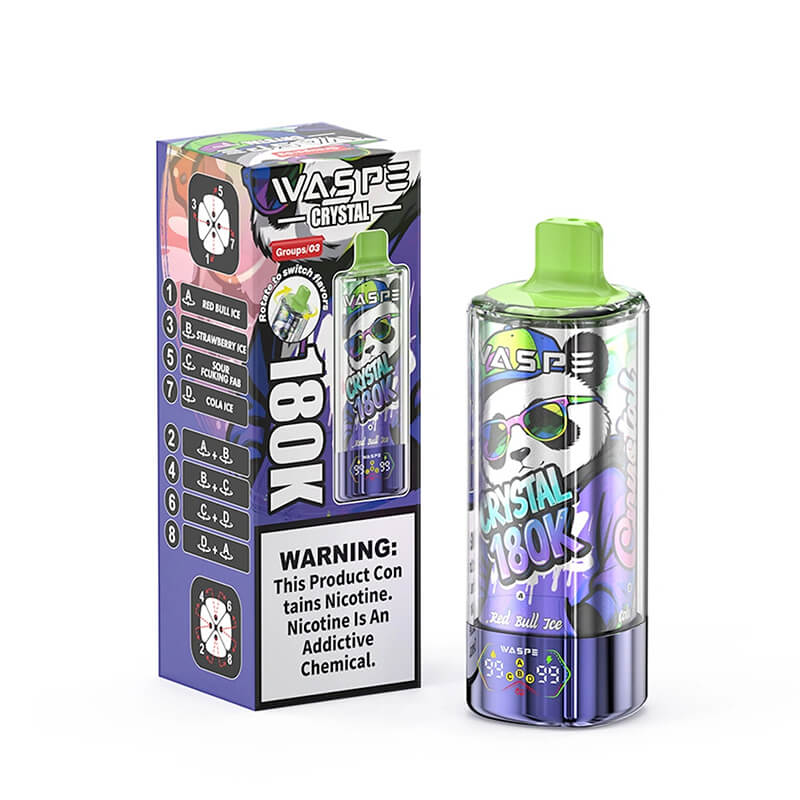 Waspe Crystal 180.000 180K Puffs 8-in-1 Einweg-Vape