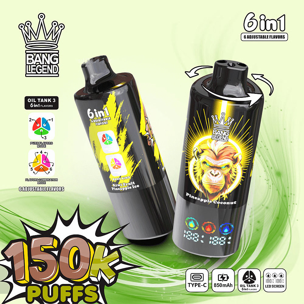 Bang Legend 150.000 150K Puffs 6-in-1 Einweg-Vape