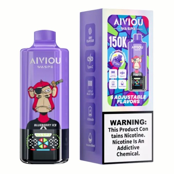WASPE AIVIOU 150.000 150K Puffs 6-in-1 Einweg-Vape