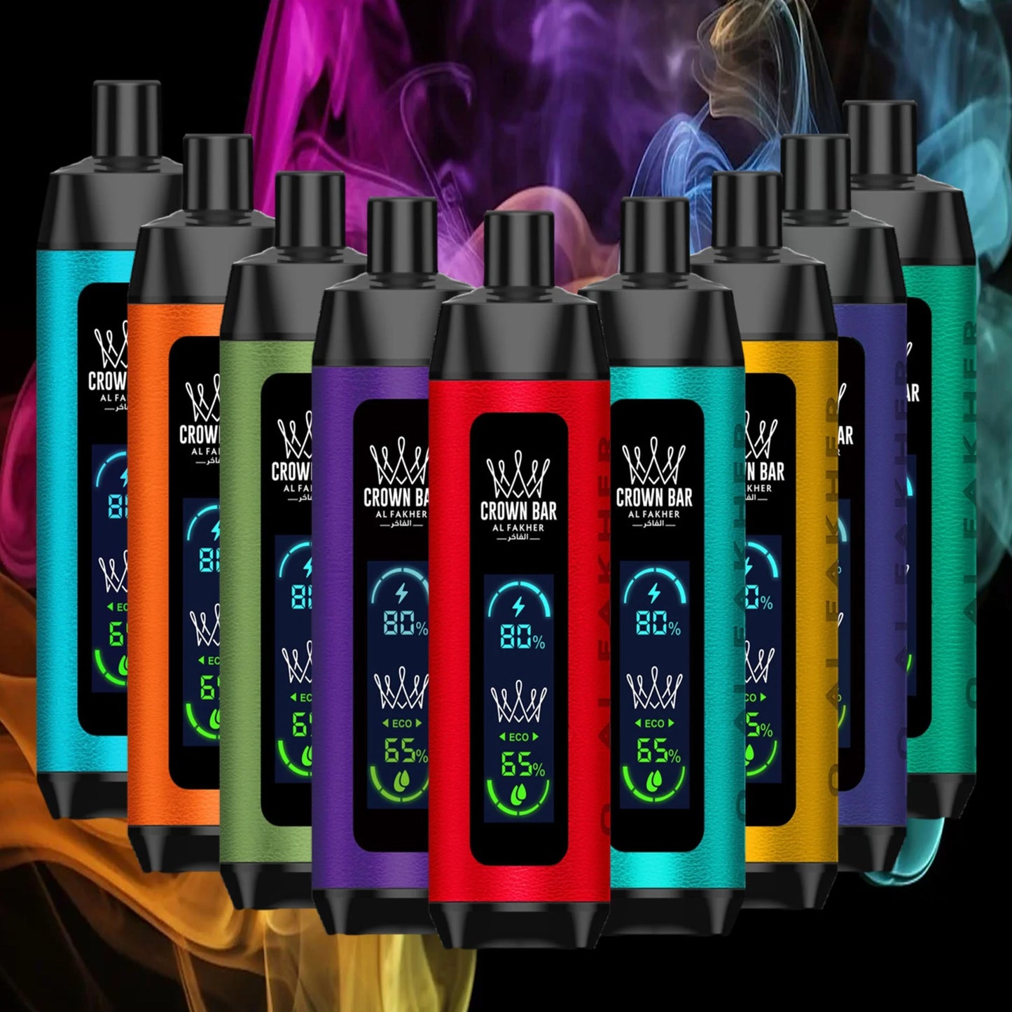 (10 Stück) AL Fakher Crown Bar Crystal 8000 8K Puffs Einweg-Vape