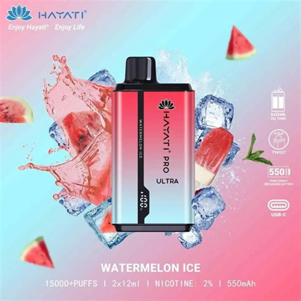 Hayati Pro Ultra 15000 15K Puffs Disposable Vape