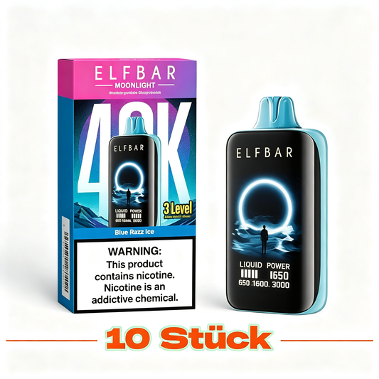 (10 Stück) Elfbar Moon Night 40.000 40K Puffs Einweg-Vape 5%