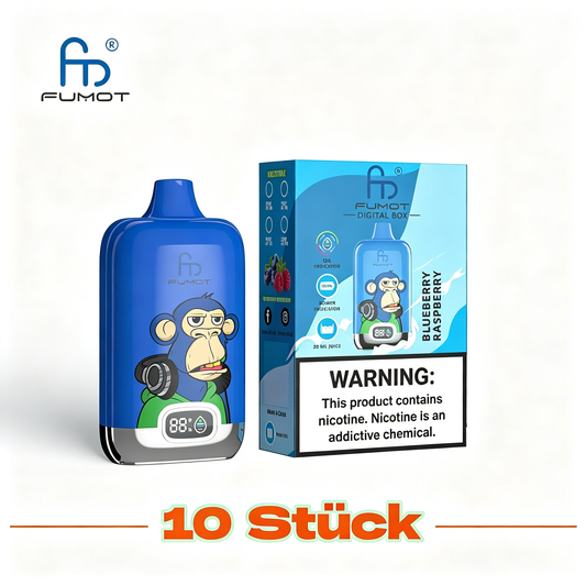 (10 Stück) Fumot RandM Digital Box 12000 Einweg-Vape 2%