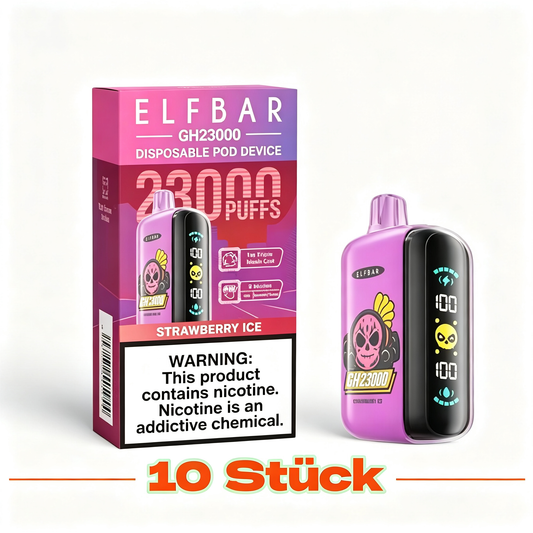 (10 Stück) Elf Bar Gh23000 23000 23K Puffs Einweg-Vape