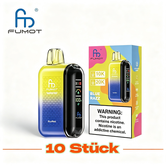 (10 Stück) Fumot Tornado 20000 Dual Mesh Einweg-Vape 2%